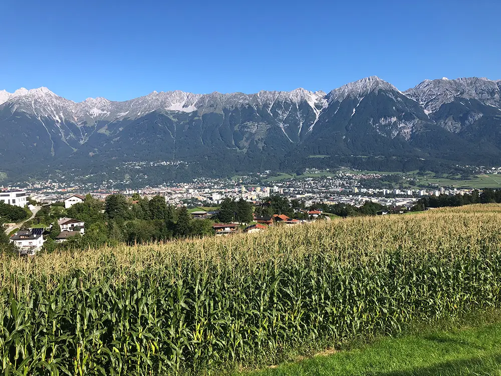 Anstieg von Hall in Tirol hinauf nach Patsch