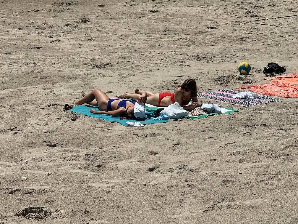 Strandleben an der französischen Atlantikküste